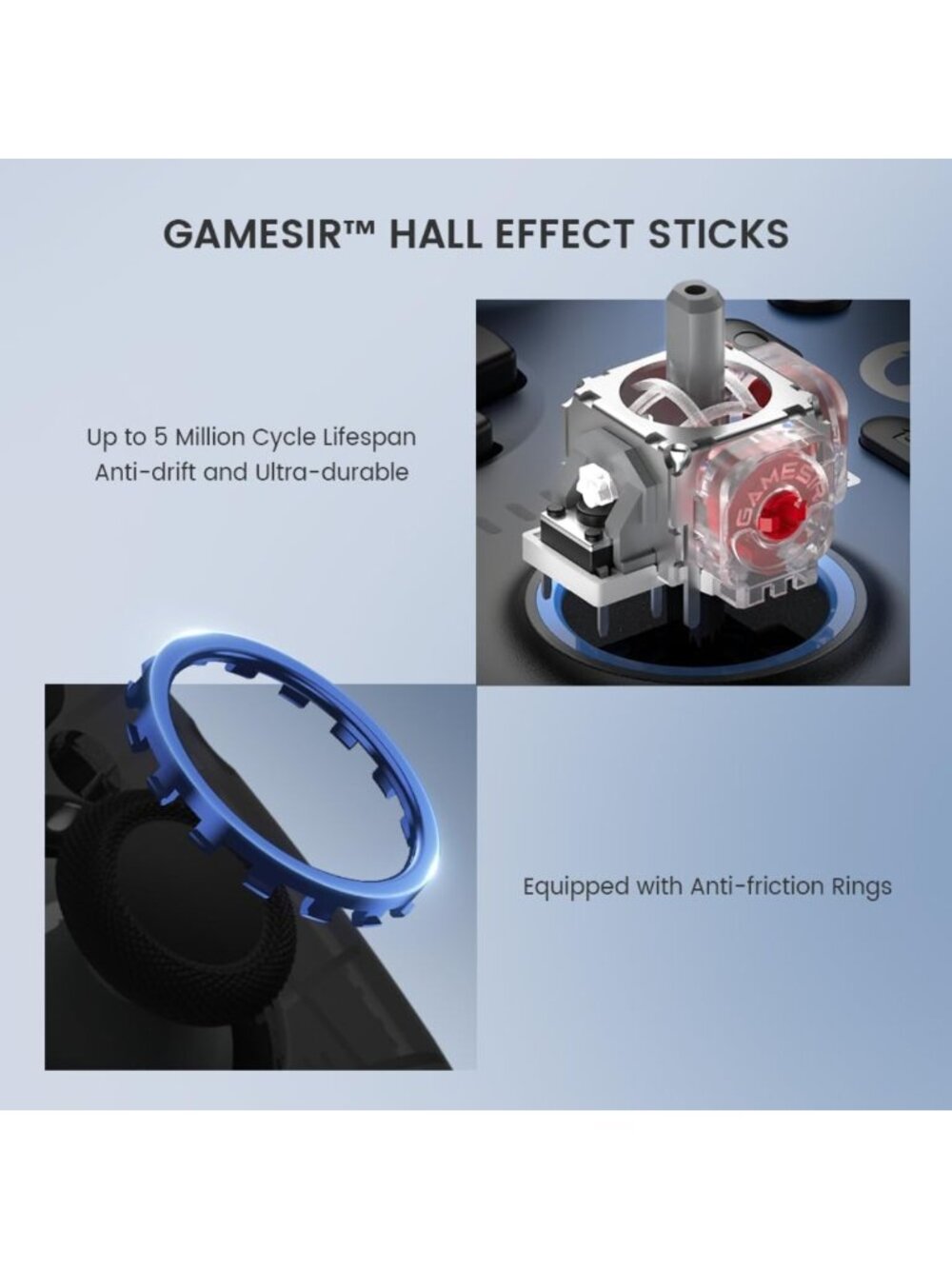 Wireless Gaming Controller for PC, Switch, iOS & Android - RGB Lighting, Hall - Picture 3 of 7